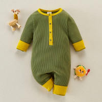 Color-block Jumpsuit for Baby  Green