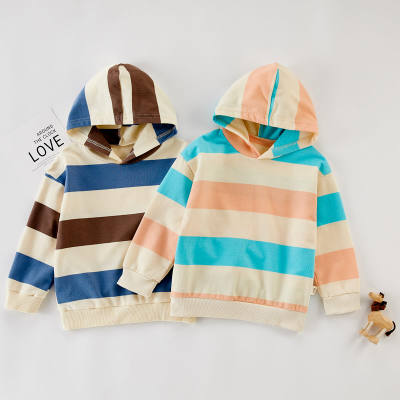 Toddler Boy Stripes Casual Hoodie