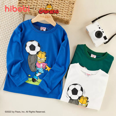 Blusa com estampa de futebol infantil Garfield Garfield