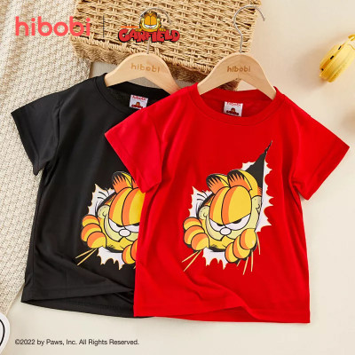 hibobi x Garfield Kid Boy Cartoon Print T-shirt
