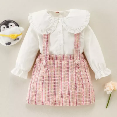 2-piece Strap Dress & Shirt for Toddler Girl