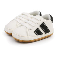 Chaussures bébé à lacets  Noir blanc