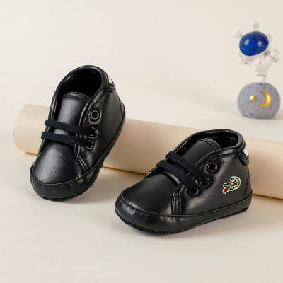 Zapatos de bebé con estampado de anime de punta redonda informal