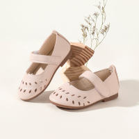 حذاء بناتي جلدية تصميم الفيلكرو - Hibobi