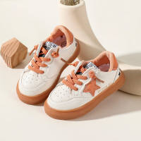 Toddler Boy Color-block Letter Pattern Sneakers  Orange
