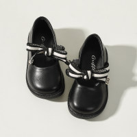 أحذية بناتي جلدية  أسود