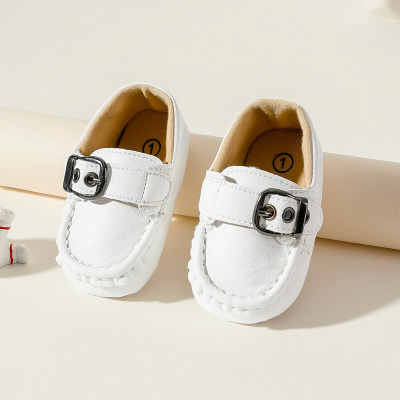 Baby Boy Solid Color PU Shoes