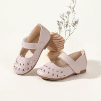حذاء بناتي جلدية تصميم الفيلكرو - Hibobi
