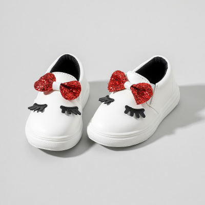 Toddler Girl Bowknot Decor Sweet Sneakers