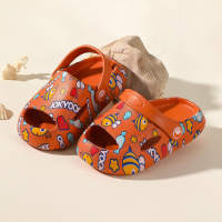 Toddler Girl Open Toe Hole Sandals  Orange