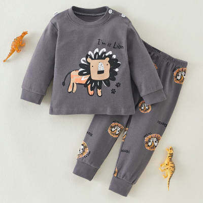 Toddler Boys Animal Basic Cattle Top & Pants Suit