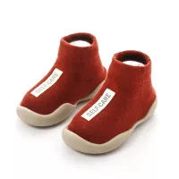 Baby Casual Sleeve Suede Shoes  Red
