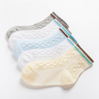 5-piece Solid Color Mesh Socks  Style5