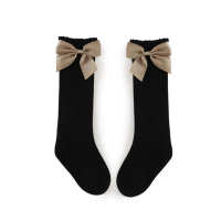 Children's  Mesh Bow Socks  Black