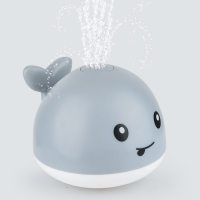 لعبة الحوت المائية النفاثة بالحث الكهربائي للأطفال عند الاستحمام 1 قطعة  رمادي