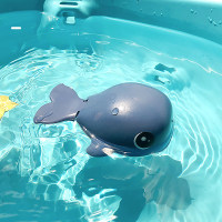 Juguete de baño para niños de ballena animal de 1 pieza  Deep Blue