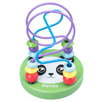 Round Beads Wooden Educational Toy  Green