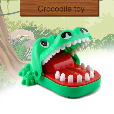 1 peça de brinquedo de dedo mordedor de crocodilo