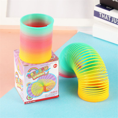 1-Piece Color Circle Stacking Coil Magic Toy