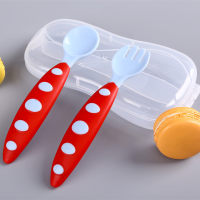 2 Pieces Cute Spoon and Fork Set  Style2