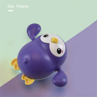 Penguin Shaped Clockwork Wind Up Bath Toys  Purple