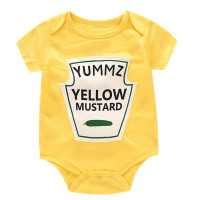 Body de algodón con estampado de frutas para bebé  Amarillo