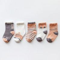5-Pieces Cotton Cartoon Socks For Children's  Style3