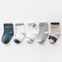 5-Pieces Cotton Cartoon Socks For Children's  Style2