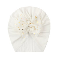 Girl Sequin Trim Bowknot Decor Headband  White