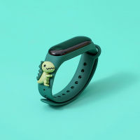 Children 3D Cartoon Animal Decor Waterproof Electronic Watch  Dark Green
