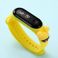 Toddler Boy Animal Decor Color-block Electronic Watch  Yellow