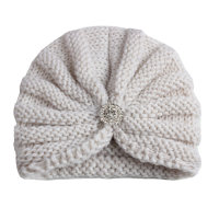 Cappello basic in lana per bebè  Beige