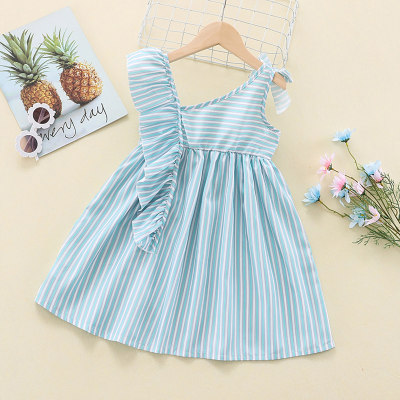 Toddler Girls Basic Stripes Color-block Dress