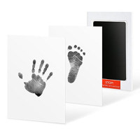 Baby Growth Commemorative Hand Footprints Hand and Foot Ink  Black