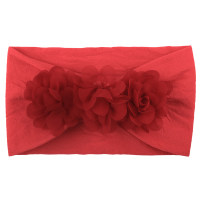 Bandeau Design Fleur 3D  rouge