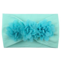 3D Flower Design Headband  Light Blue