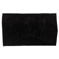 Bandeau Design Fleur 3D  Noir