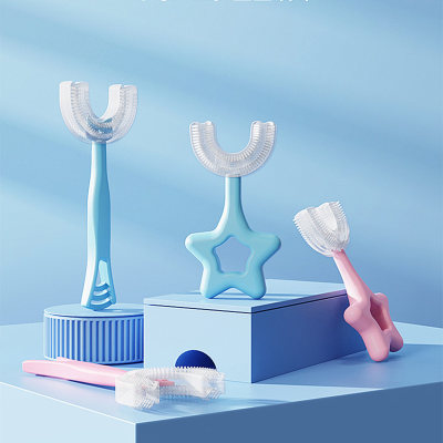 Cepillos de dientes en forma de U con forma de estrellas para bebés