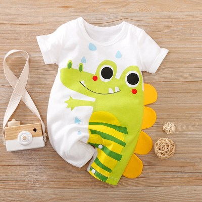 Animal Crocodile Pattern Bodysuit for Baby Boy