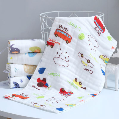 Asciugamano in cotone con stampa cartone animato per bebè
