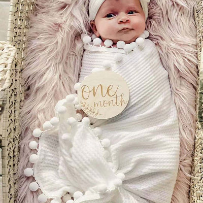 Baby Solid Lace Decor Blanket