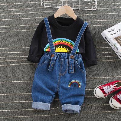 2-piece Fashion  Rainbow T-shirt and Jeans