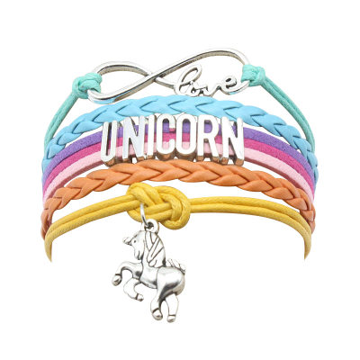 Girl Woven Unicorn Bracelet