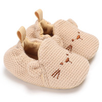 Baby Soft Sole Cat Design Shoes  Brown