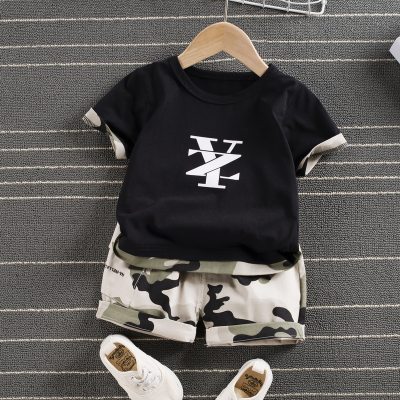 Toddler Boy T-shirt & Camouflage Print Shorts