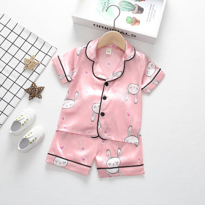 Pijama con estampado de animales de 2 piezas para niña pequeña