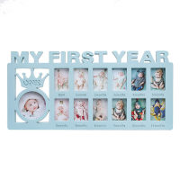 Baby Hand and Foot Print Photo Frame  Blue