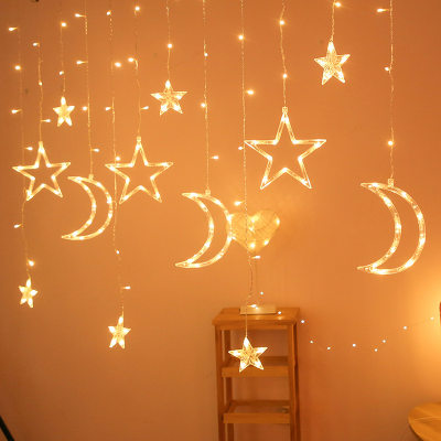 إضاءة لغرف الأطفال ل عيد الميلاد وغيره نمط الهلال والنجوم