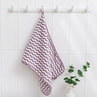 Wave Print Soft Baby Towel  Purple
