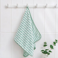 Wave Print Soft Baby Towel  Green
